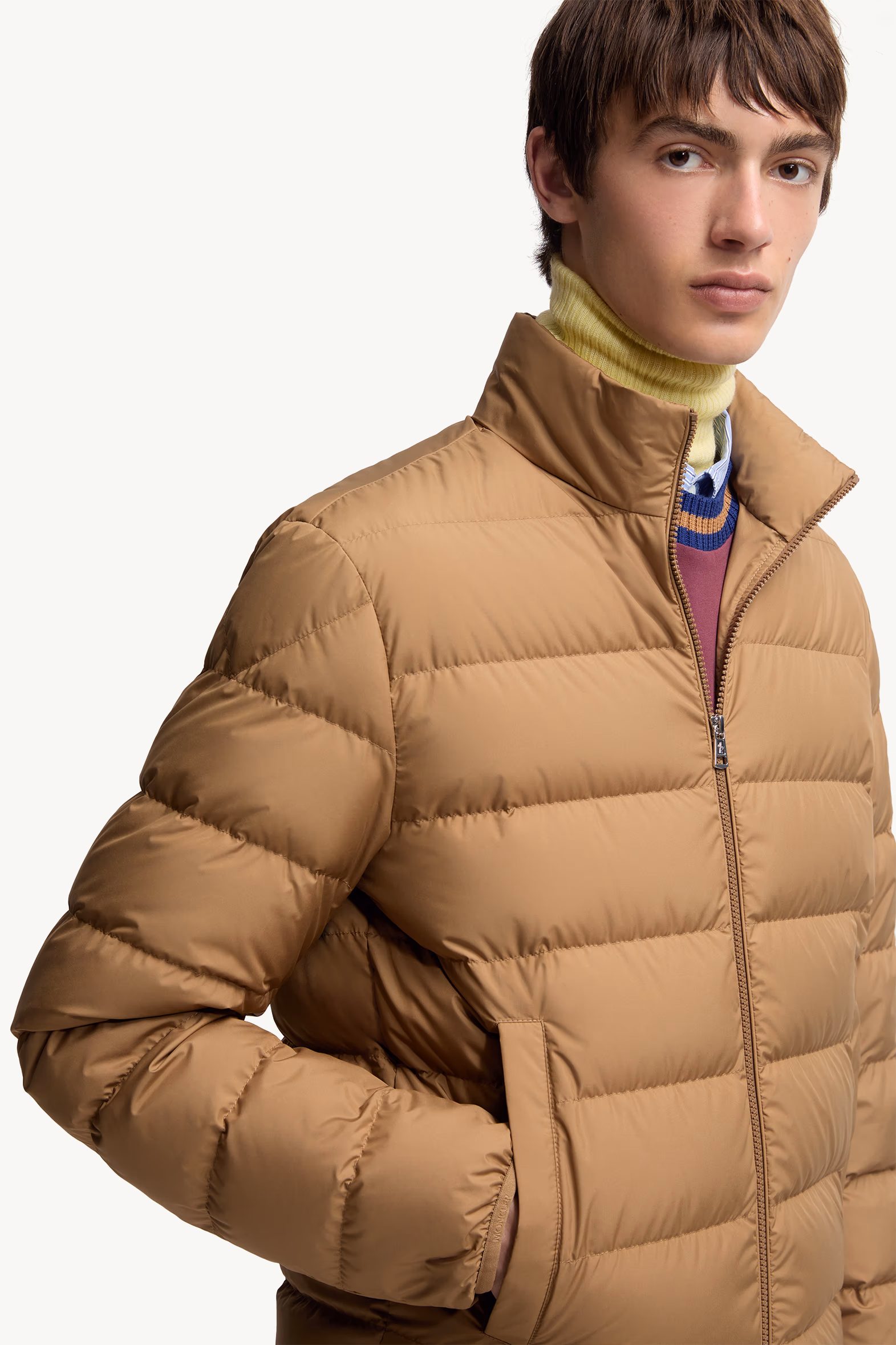 Doudoune courte Baudinet Hommes Beige Moncler 6